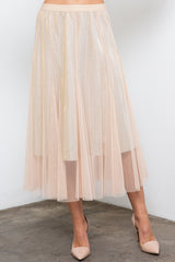 Stardust Flare Midi Skirt