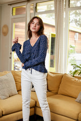 In My Arms Polka Dot Print Blouse