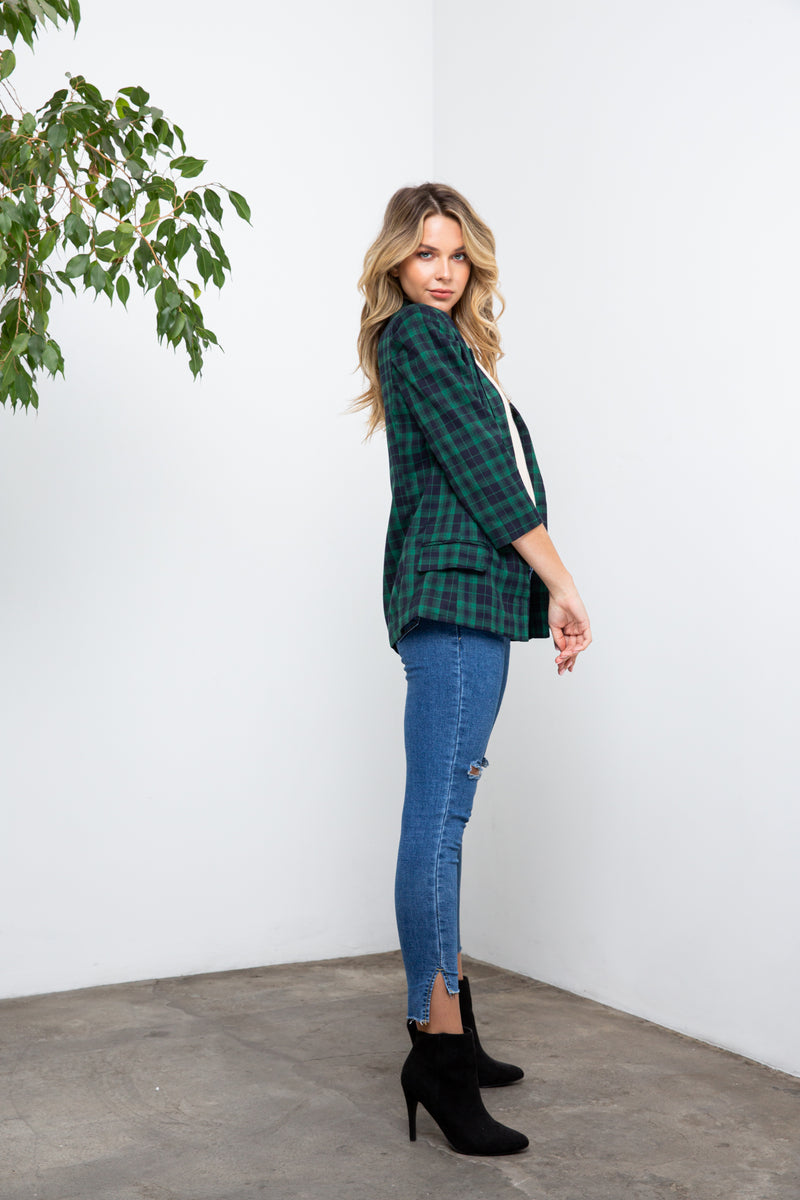 Plaid About You Blazer