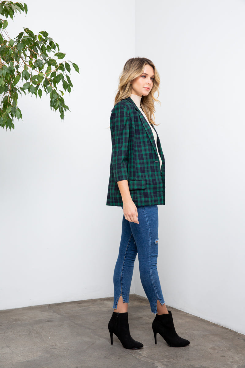 Plaid About You Blazer