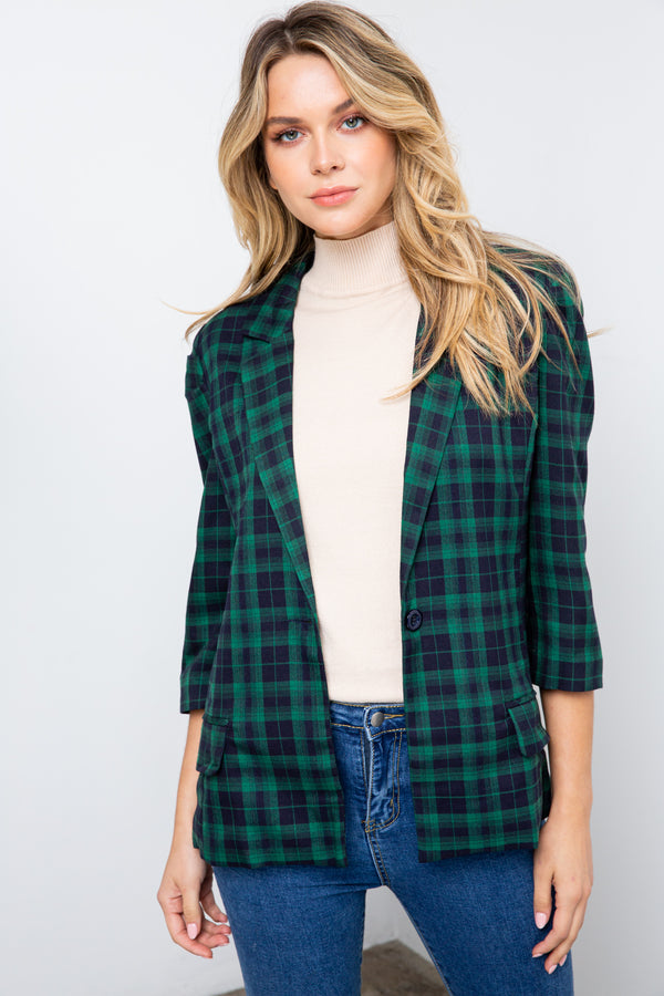 Plaid About You Blazer