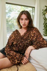 Wylde Savanna Leopard Print Top