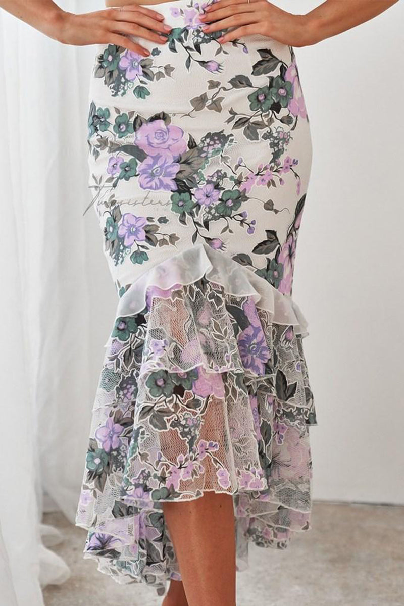 Willow Floral Print Two Piece Set Dress