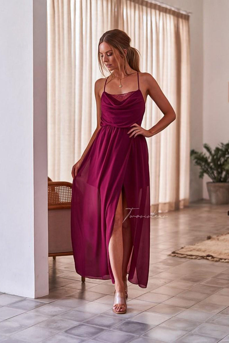 Jaycee Cowl Neck Maxi Dress