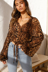 Wylde Savanna Leopard Print Top