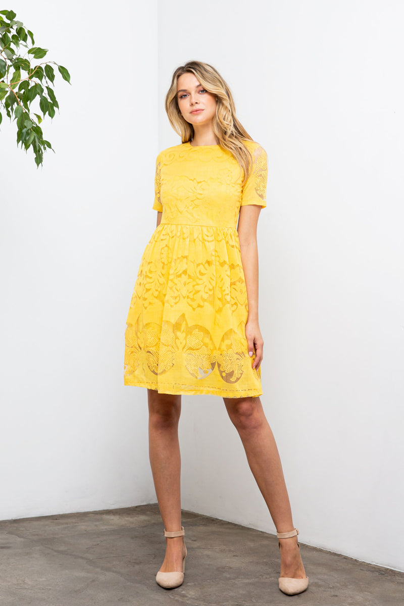 Spring And Fig Lace Midi Dress