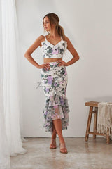 Willow Floral Print Two Piece Set Dress